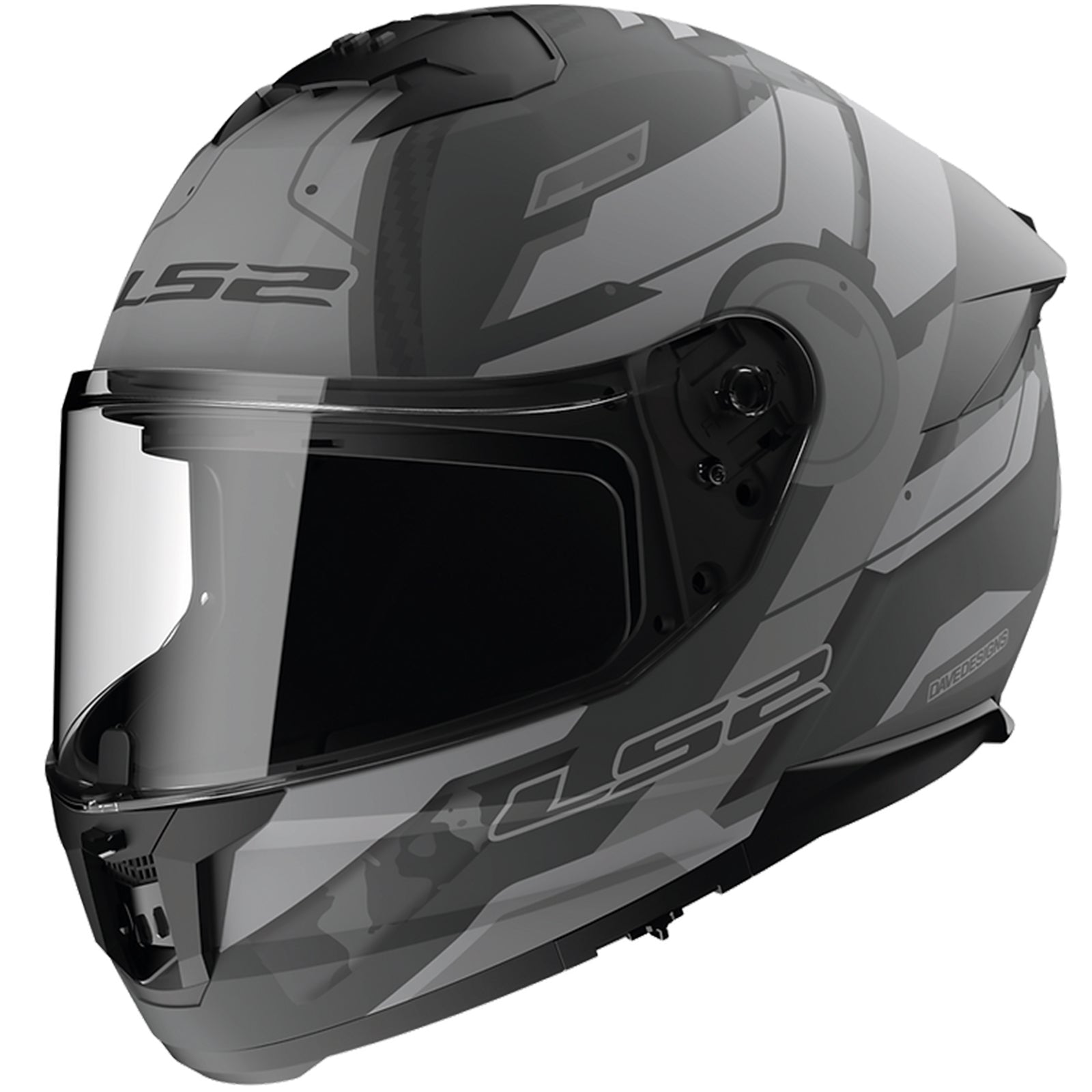 LS2 Stream II Shadow Helmet - Grey/Black