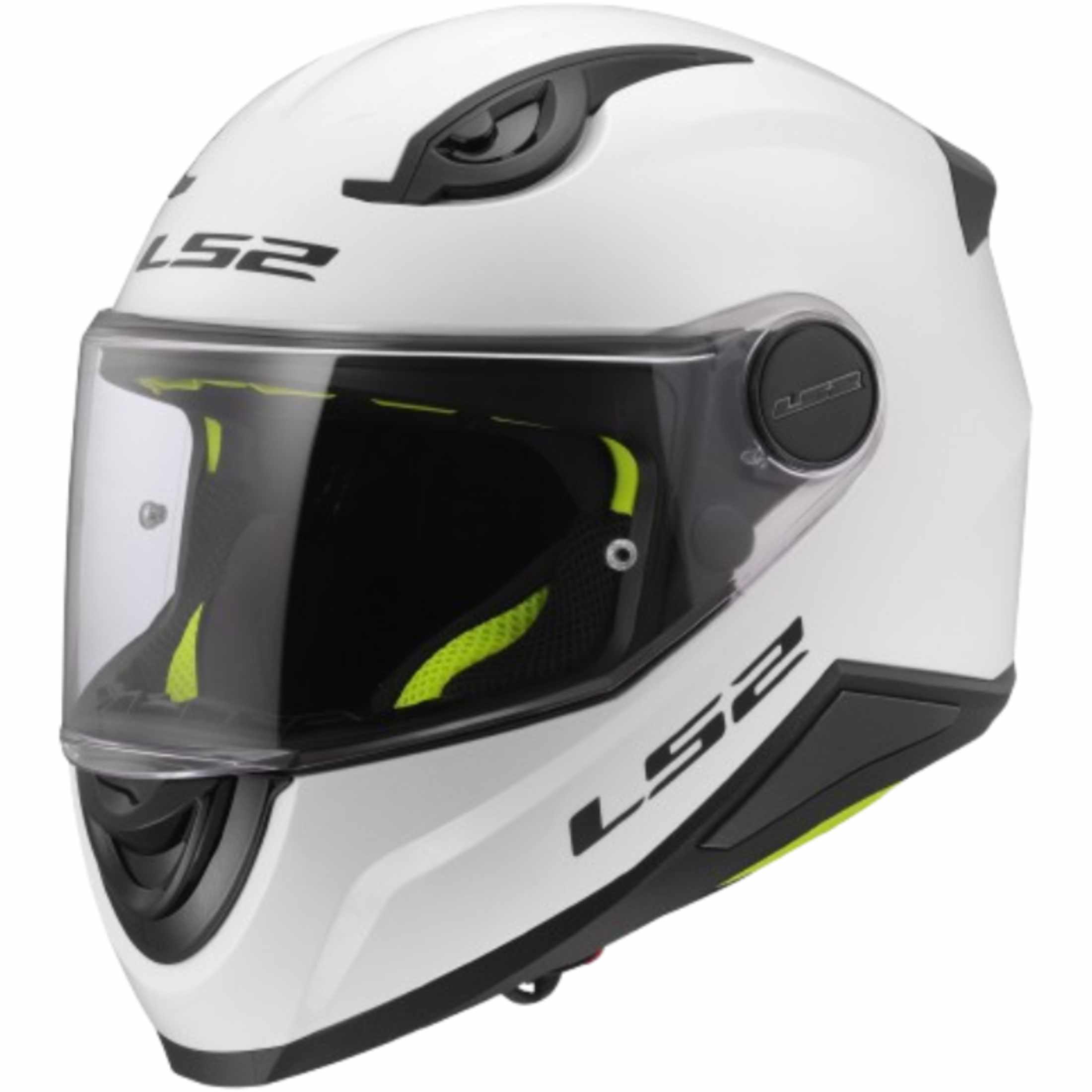 LS2 FF Solid Youth Street Helmets - White