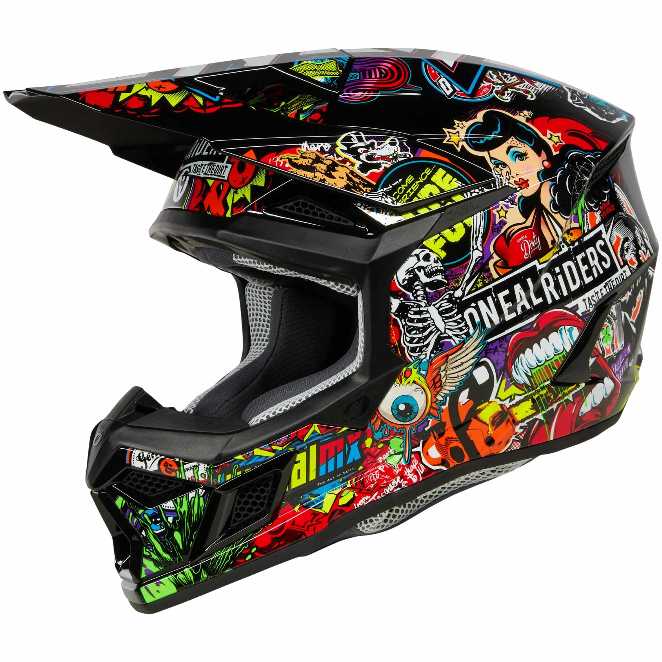 O'Neal 3 SRS Crank Adult Off-Road Helmets-0625