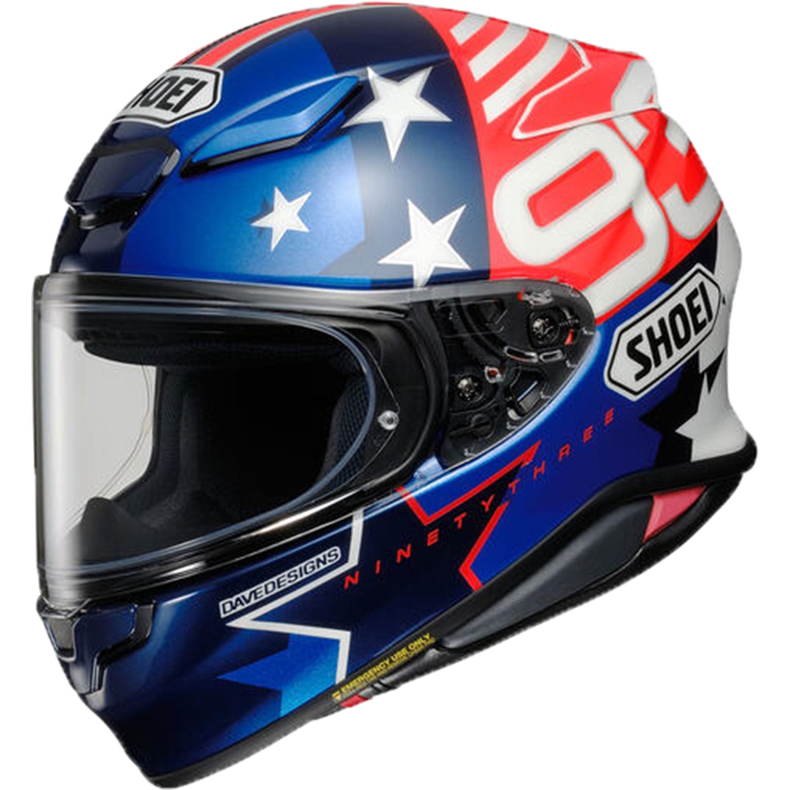 Shoei RF-1400 Marquez American Spirit Adult Street Helmets-0101