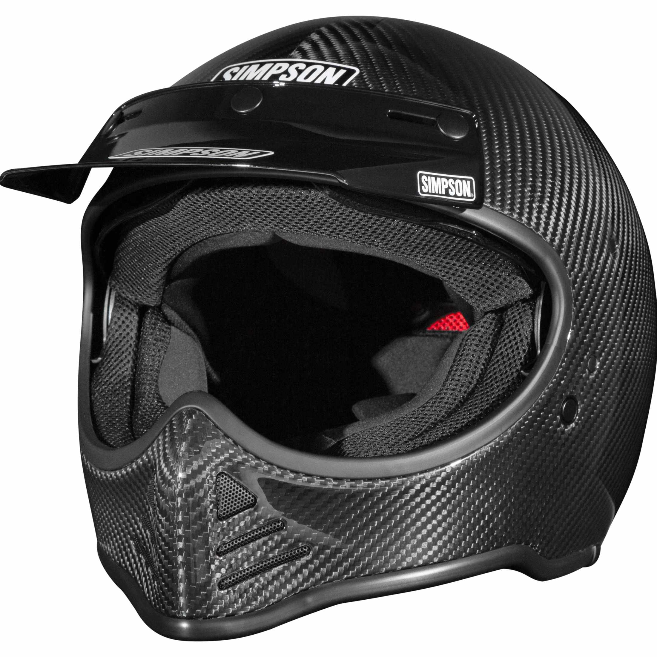 Simpson M52 Bandit Carbon Fiber Adult Off-Road Helmets-M52CXS