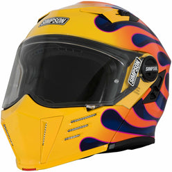 Simpson Mod Bandit Wildfire Yellow Adult Street Helmets