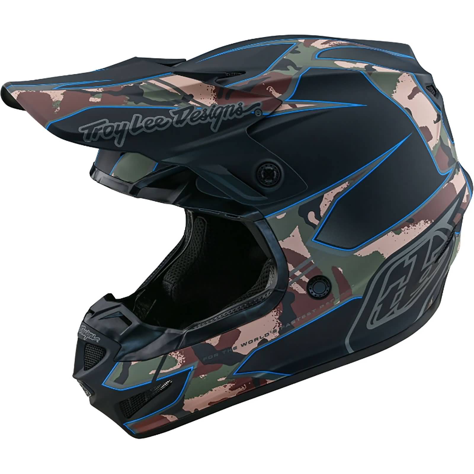 Troy Lee Designs SE4 Polyacrylite Matrix Camo MIPS Adult Off-Road Helmets-109035001