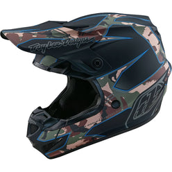 Troy Lee Designs SE4 Polyacrylite Matrix Camo MIPS Adult Off-Road Helmets