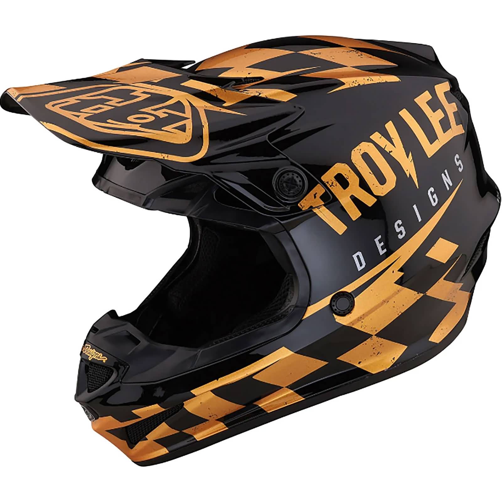 Troy Lee Designs SE4 Polyacrylite Race Shop MIPS Adult Off-Road Helmets-109042001