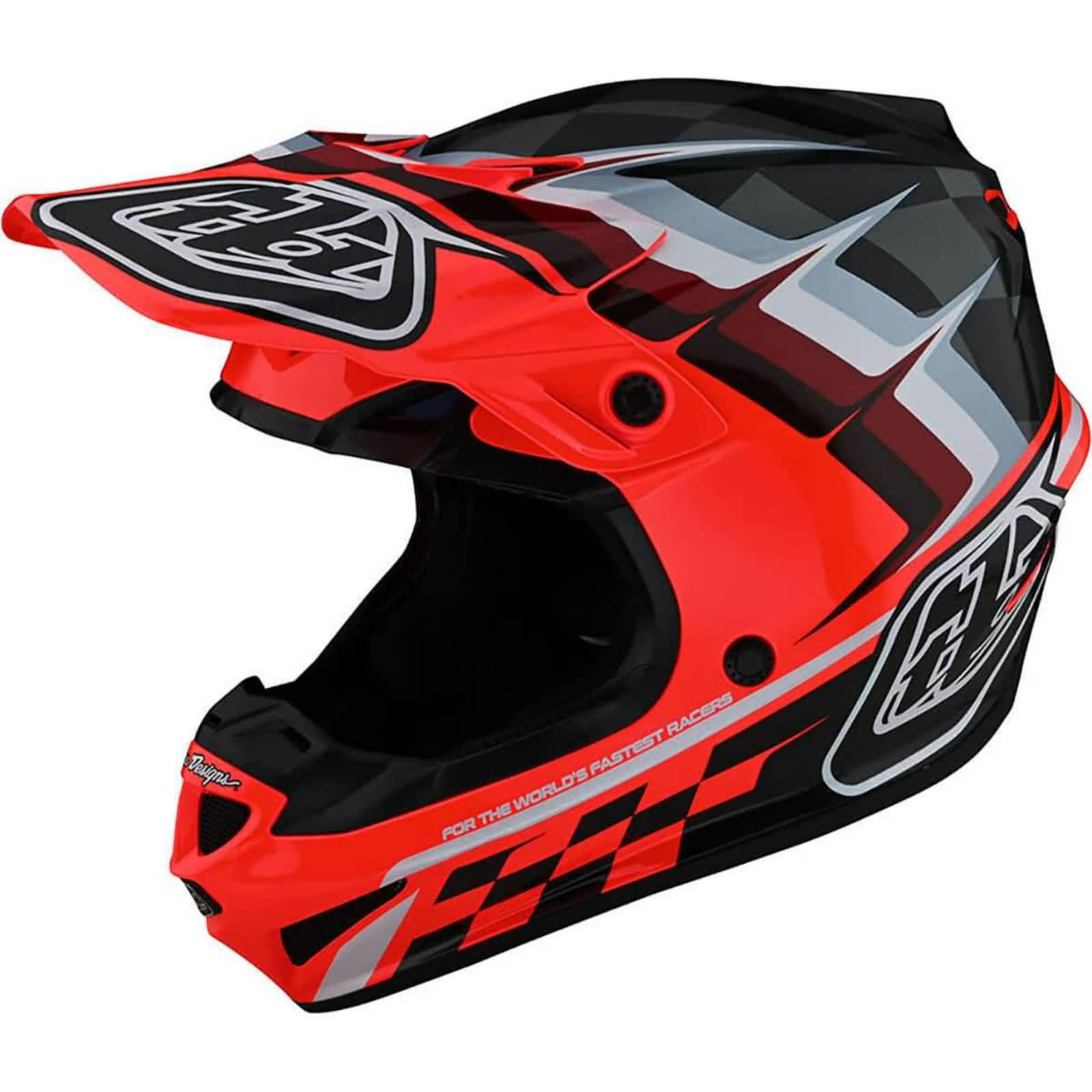 Troy Lee Designs SE4 Polyacrylite Warped MIPS Adult Off-Road Helmets-109327013