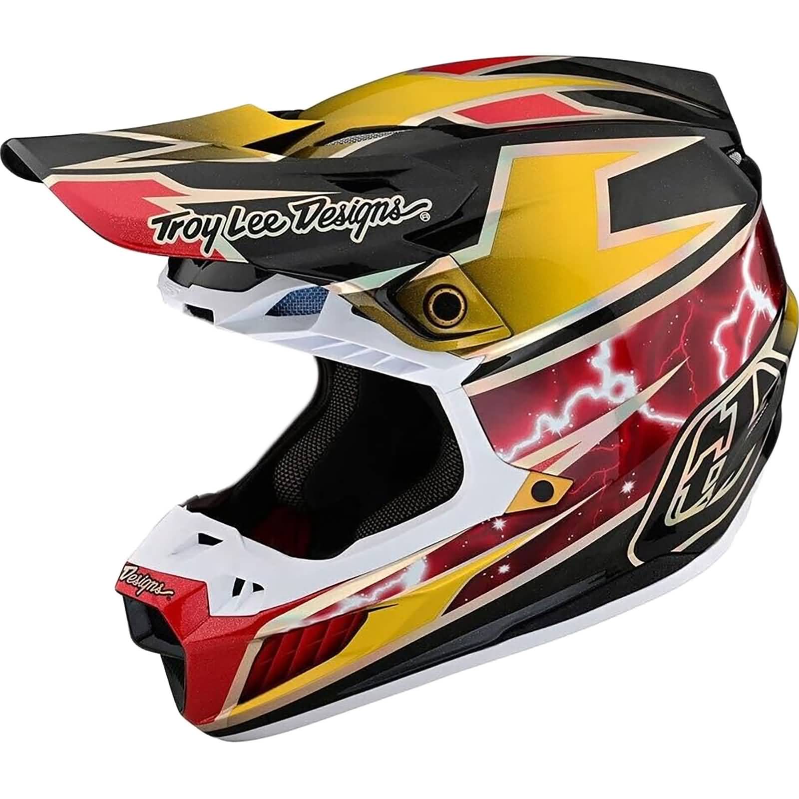 Troy Lee Designs SE5 Carbon Lightning MIPS Adult Off-Road Helmets-171325013