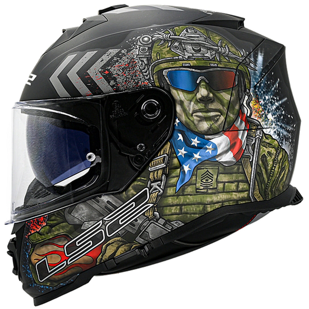 ls2 assault helmet Techy approved for nighttime riding LS2 Assault III Helmet -