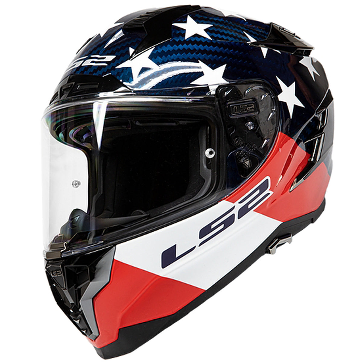 LS2 Challenger C Americarbon Full Face Adult Street Helmets-327