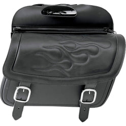 Saddlemen Highwayman Tattoo Slant Flame Adult Saddle Bags