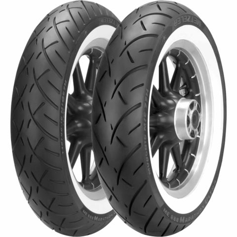Metzeler ME 888 Marathon™ Ultra Wide Whitewall Bias Belted 16" Rear Cruiser Tires-0306