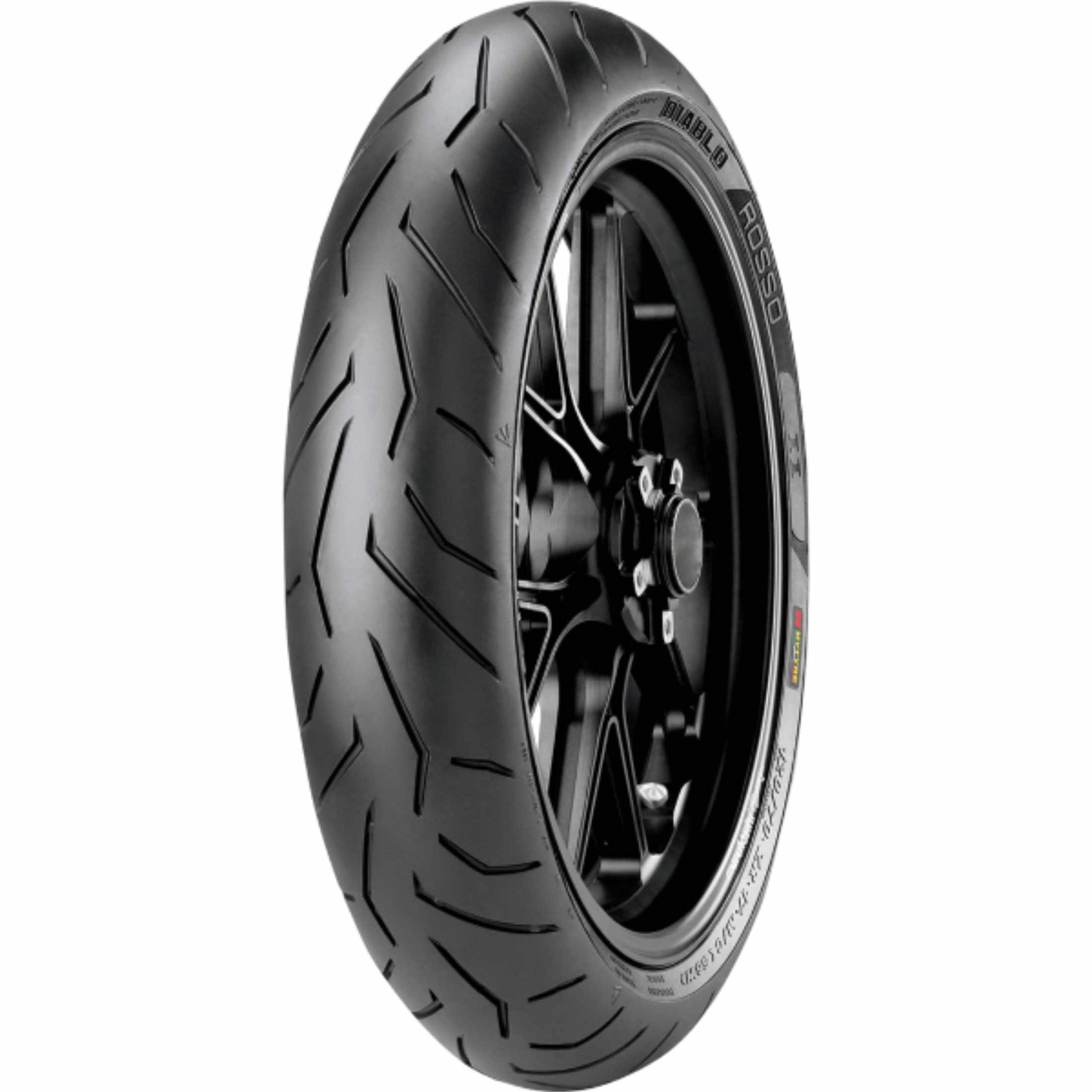 Pirelli Diablo Rosso II 17" Front Street Tires - Black