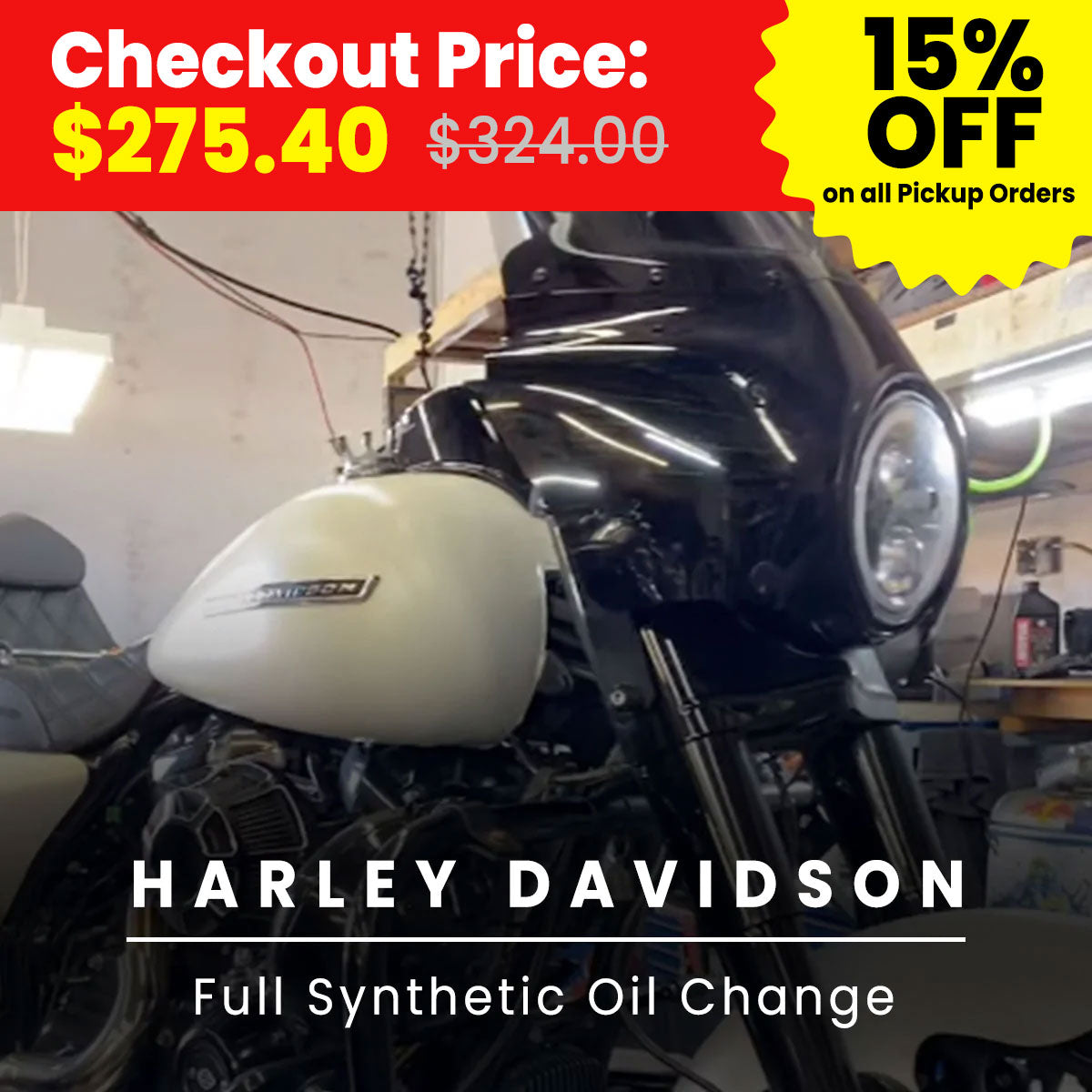 Harley Davidson Full Synthetic Oil Change Service-Service
