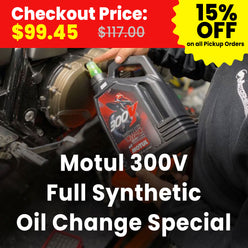 Motorcycle Motul 300V Full Synthetic Oil Change Special (at Location: Fullerton CA)