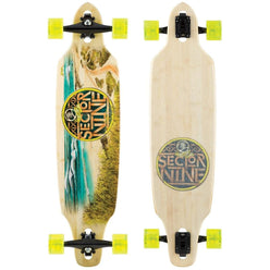 Sector 9 Mini Lookout Bamboo Drop Through Complete Longboards (LIKE NEW)