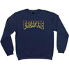 Creature Logo Outline Crew Neck Midweight Men's Sweater Sweatshirts (Refurbished, Without Tags)