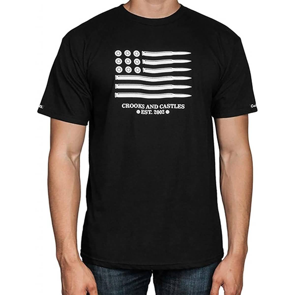 Crooks & Castles Ammo Flag Men's Short-Sleeve Shirts-I1320710