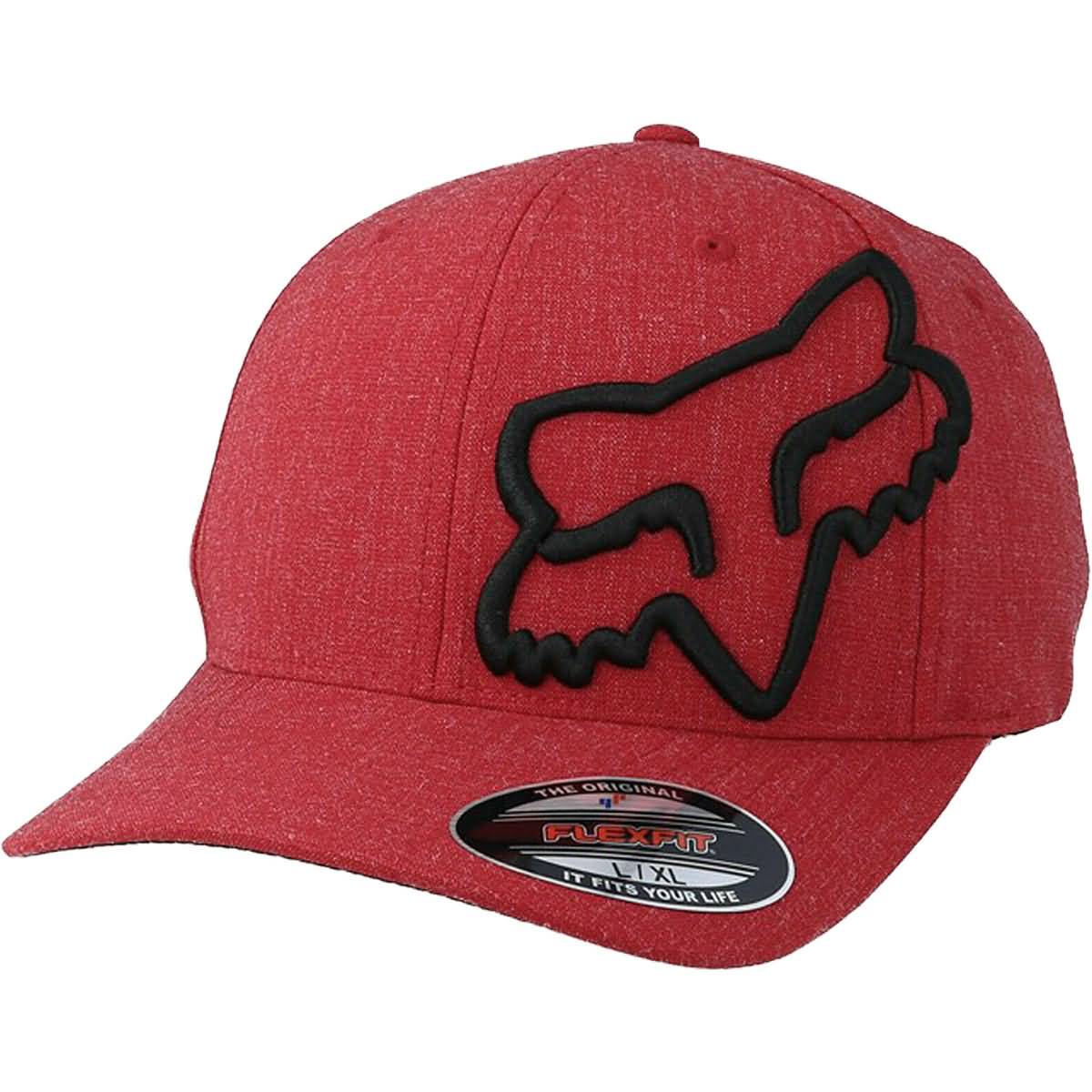 Fox Racing Men's Clouded 2.0 Flexfit Hat Flame Red