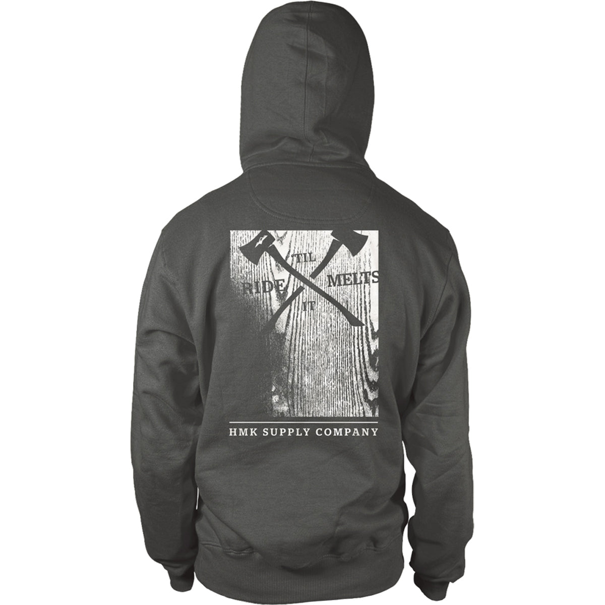 HMK Woodblock Men's Hoody Zip Sweatshirts-460-9931S