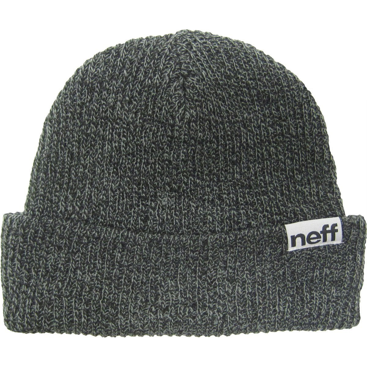 Neff Fold Heather Men's Beanie Hats - Black/Grey