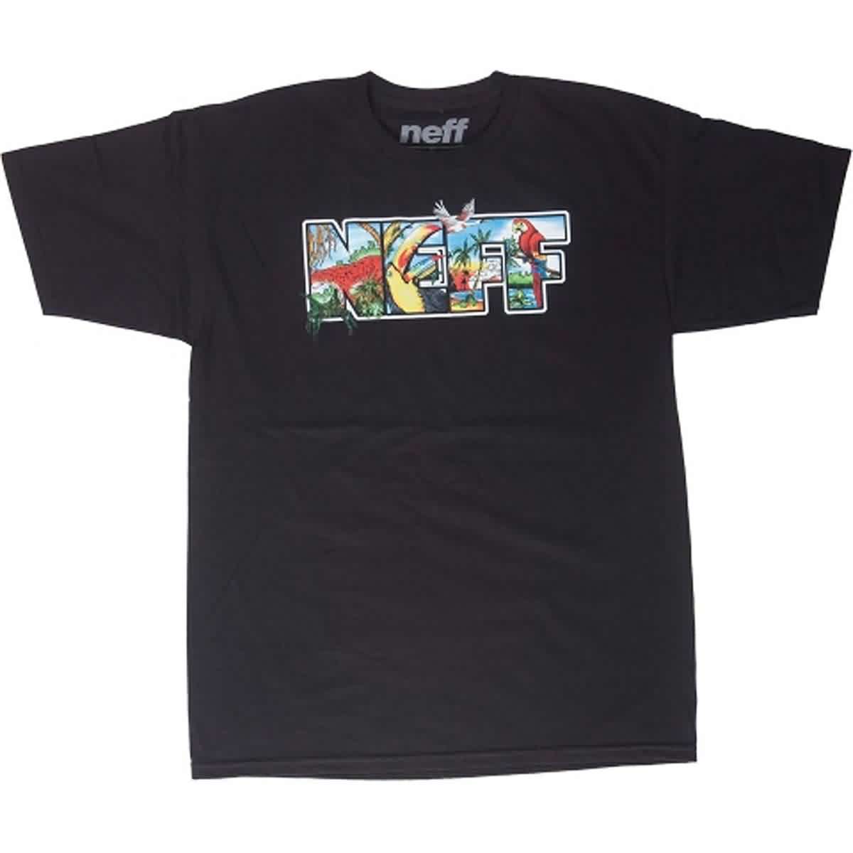 Neff Toucan Jungle Men's Short-Sleeve Shirts - Black