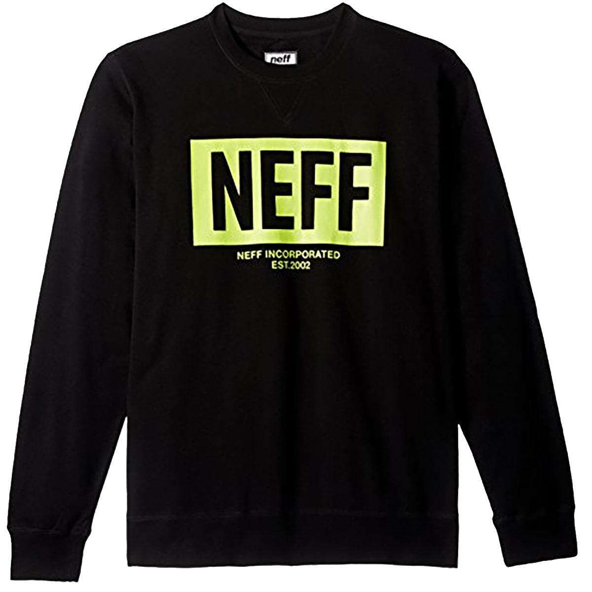 Neff New World Crew Men's Sweater Sweatshirts - Black