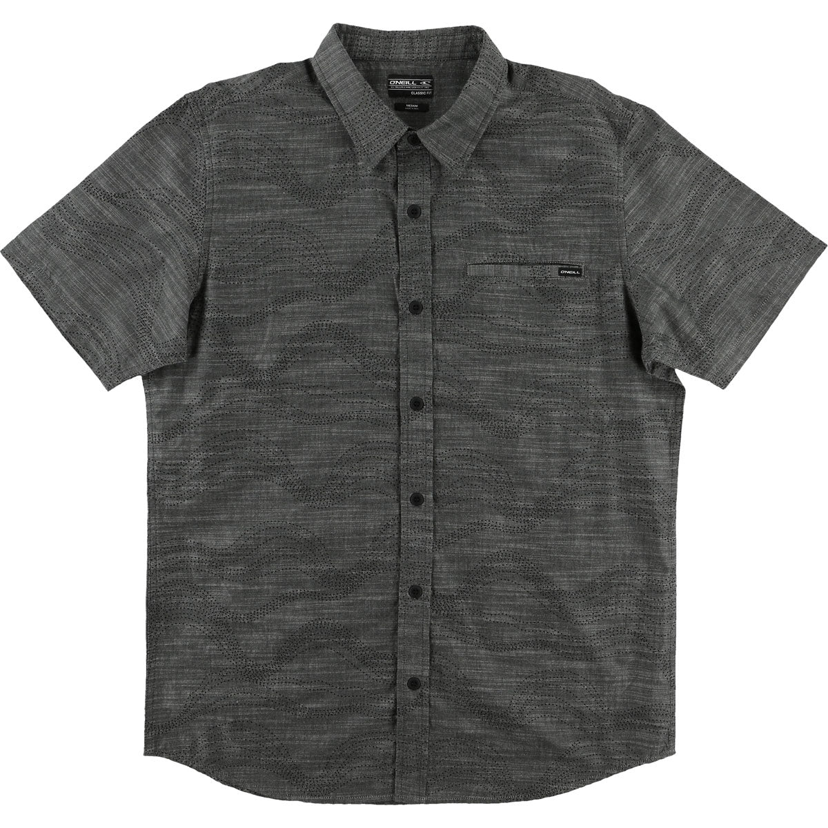 O'Neill Walkabout Men's Button Up Short-Sleeve Shirts - Black
