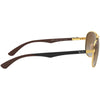 Ray-Ban Carbon Fiber Men's Aviator Sunglasses (Refurbished, Without Tags)