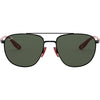 Ray-Ban RB3659M Scuderia Ferrari Collection Men's Aviator Sunglasses (Refurbished, Without Tags)