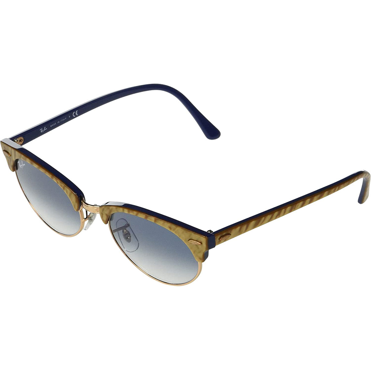 Ray-Ban Clubmaster Wrinkled Blue Sunglasses