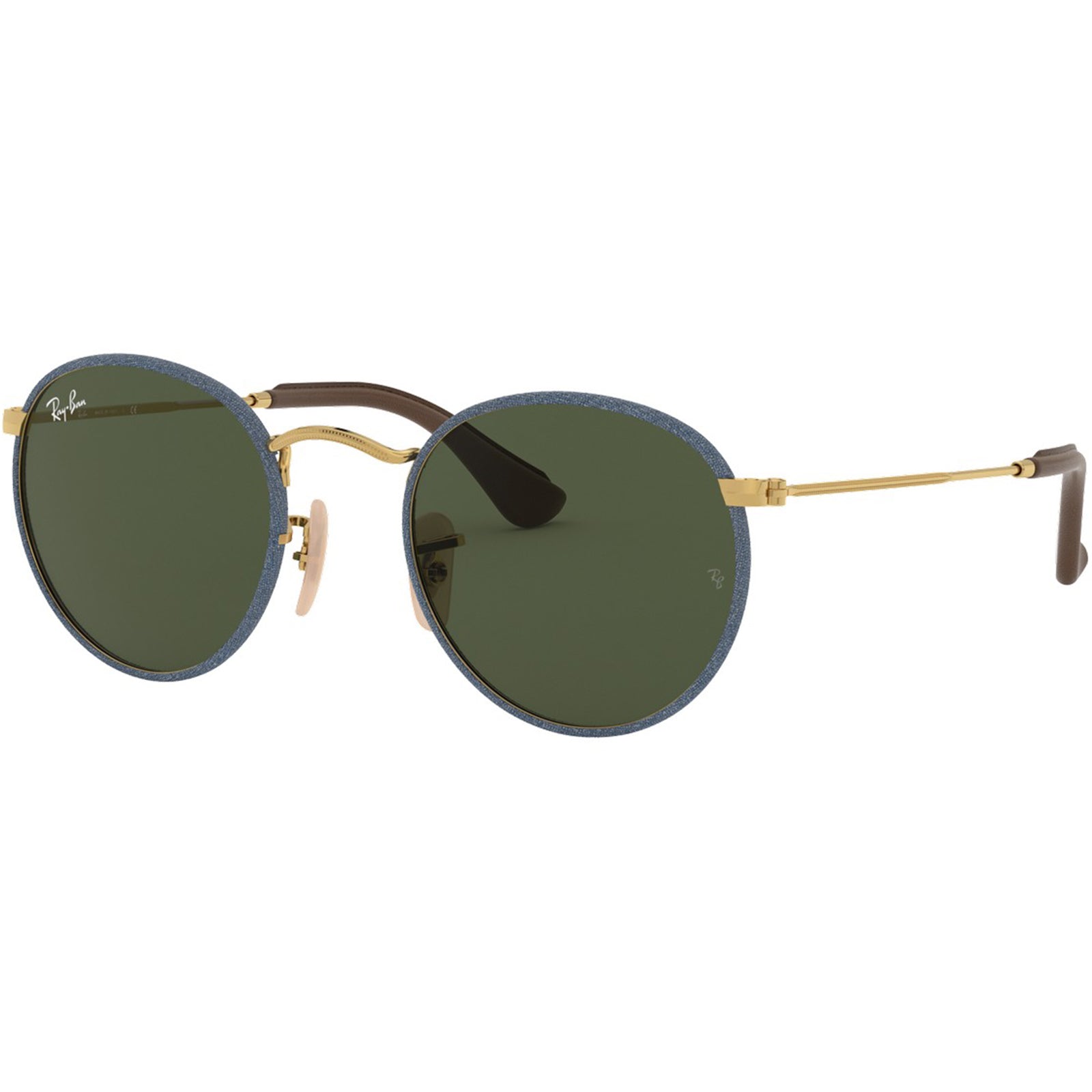 Ray-Ban Round Craft Adult Lifestyle Sunglasses - Gold & Blue Jeans / Green  / One Size