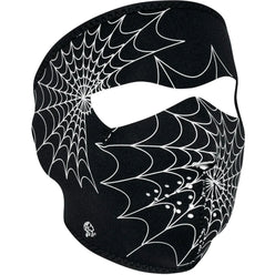 Zan Headgear Glow In The Dark Spider Web Full Adult Face Masks (Brand New)