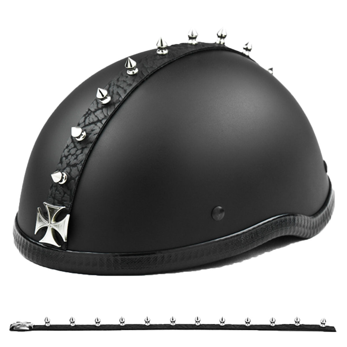 Helmets Inc. Metal Spike Strip Short Maltese Mohawk Helmet Acces – Motorhelmets.com | Shop for Moto Gear