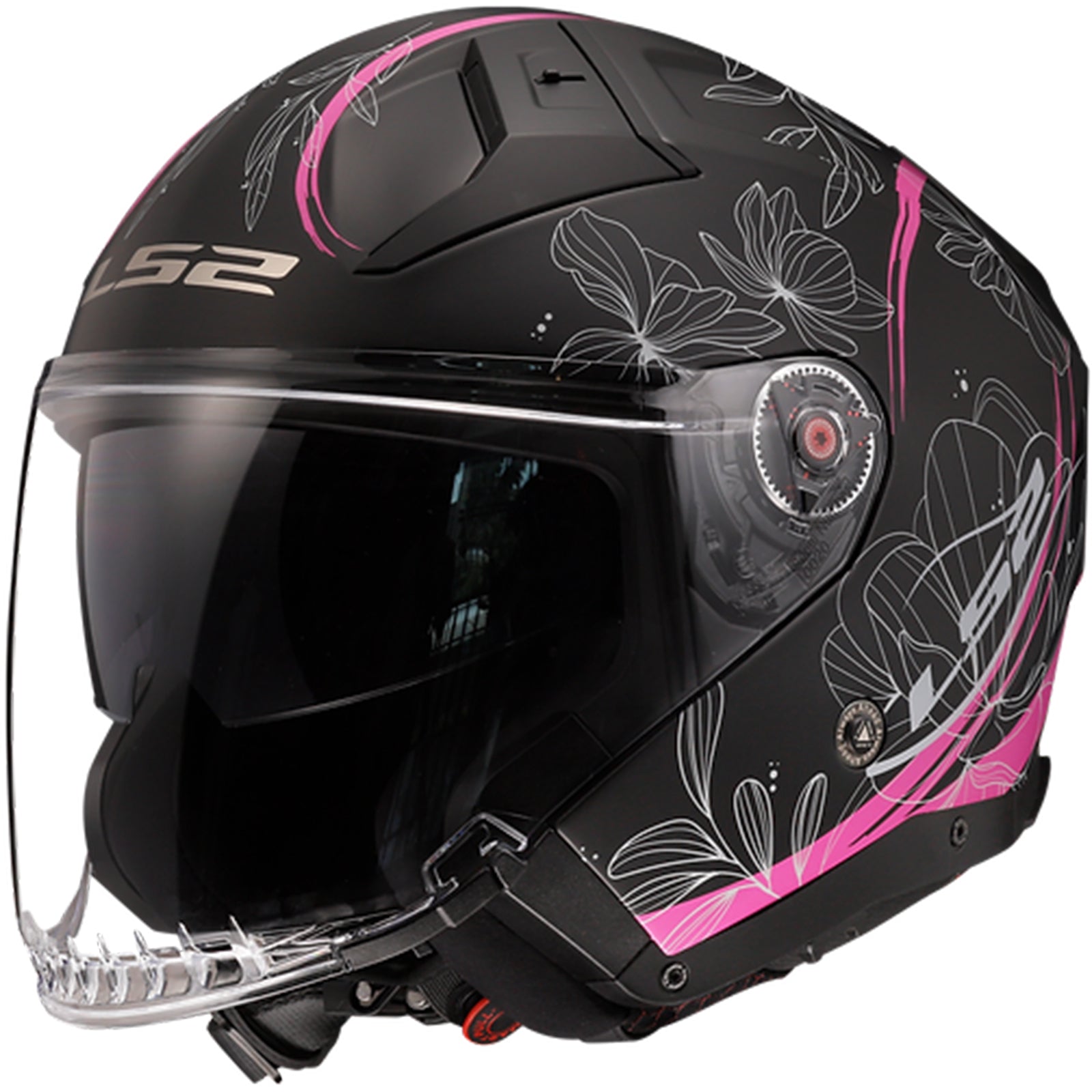 LS2 Infinity II Lotus Adult Cruiser Helmets-603