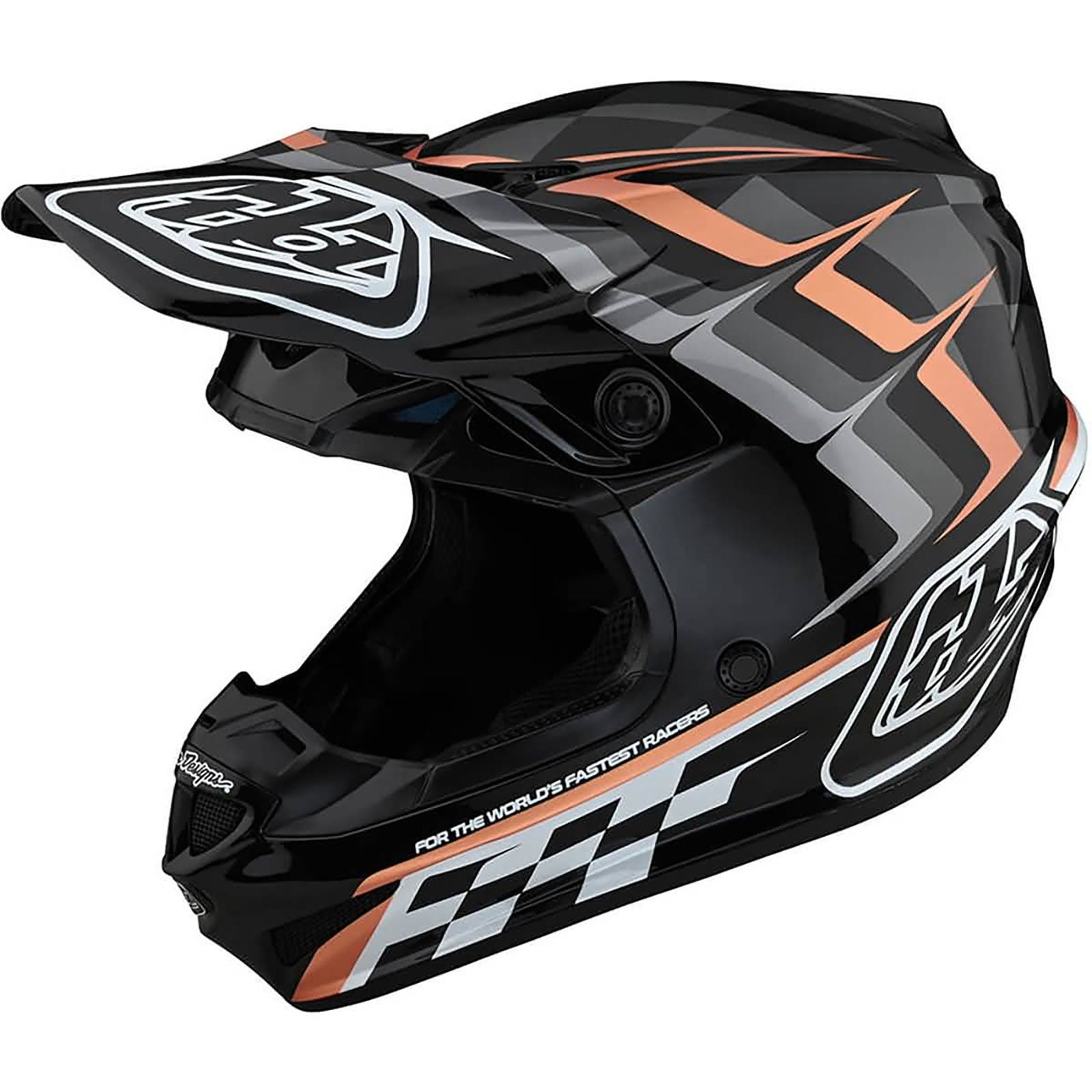 Troy Lee Designs SE4 Polyacrylite Warped MIPS Adult Off-Road Helmets-109327034