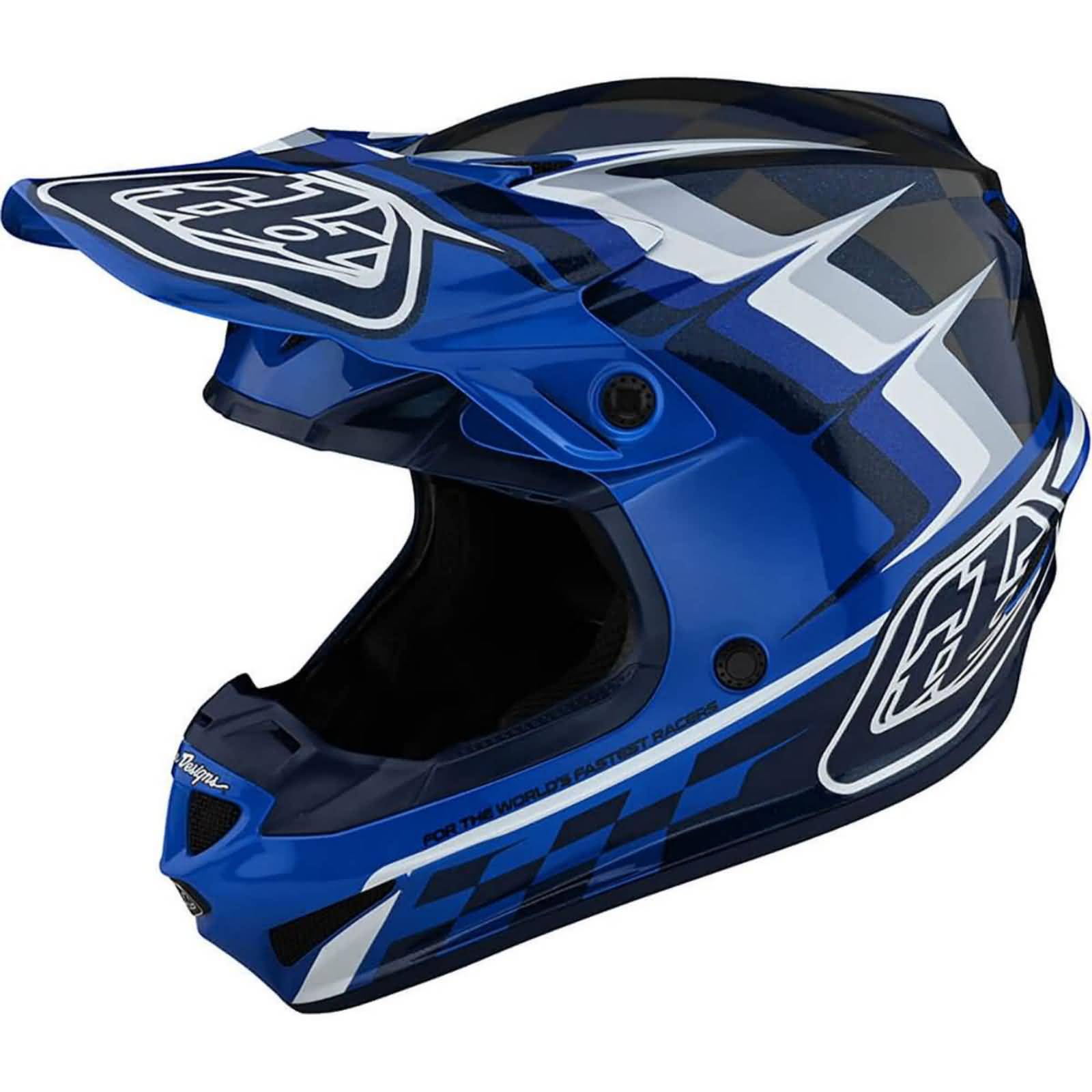 Troy Lee Designs SE4 Polyacrylite Warped MIPS Adult Off-Road Helmets-109327023