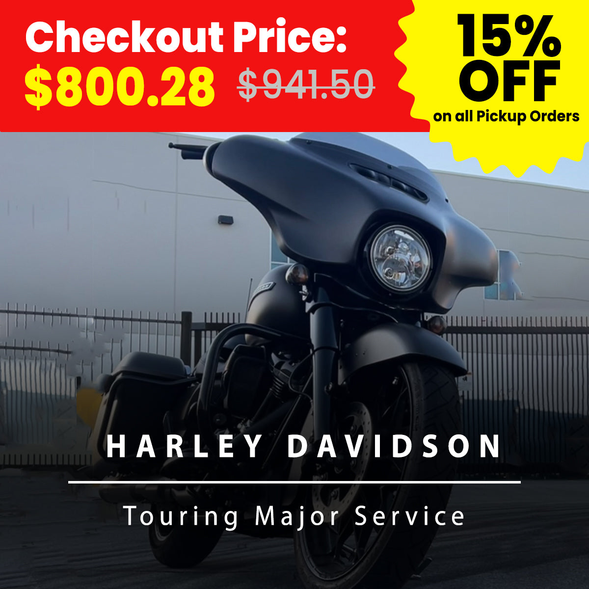 Motorcycle Harley Davidson Touring Major Service-Service