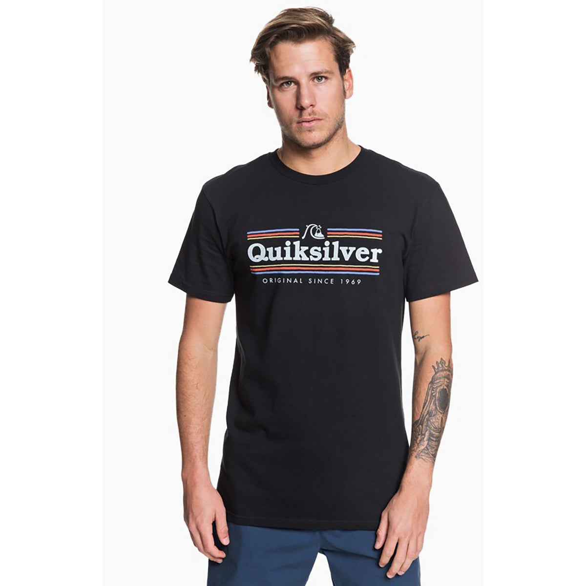 Quiksilver Get Buzzy Mens Short-Sleeve Shirts - Black / Small